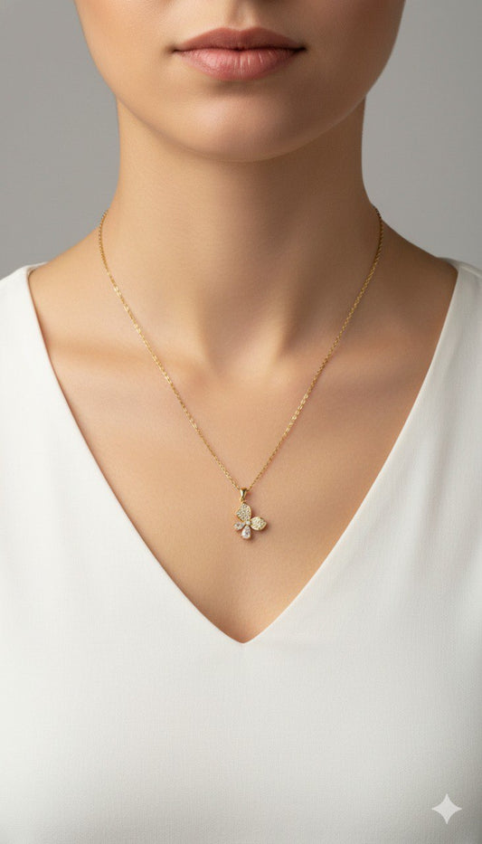 Floral Diamond Pendant