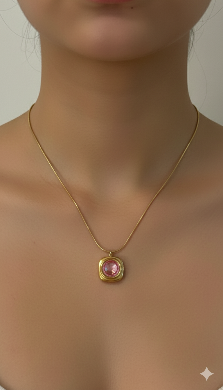 Pink Crystal Pendant