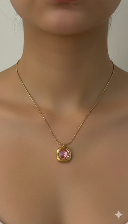 Pink Crystal Pendant