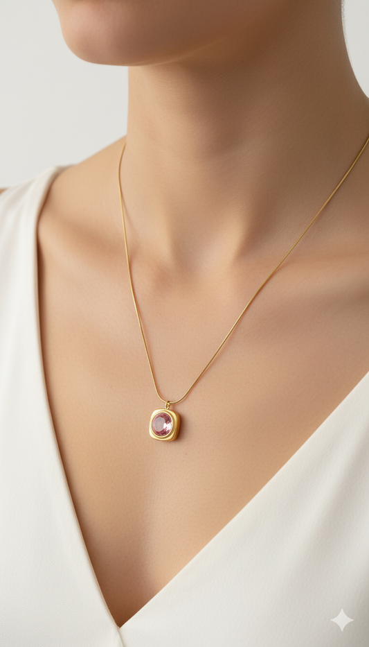 Pink Crystal Pendant