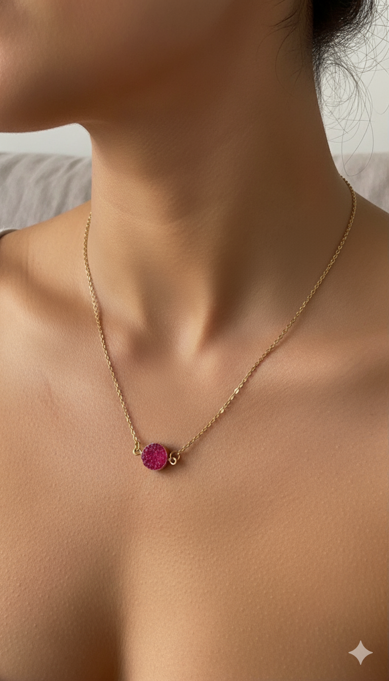 Pink Crystal Pendant
