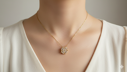 Magnet Flower Pendant