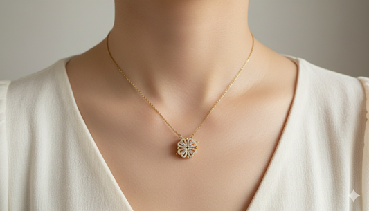 Magnet Flower Pendant