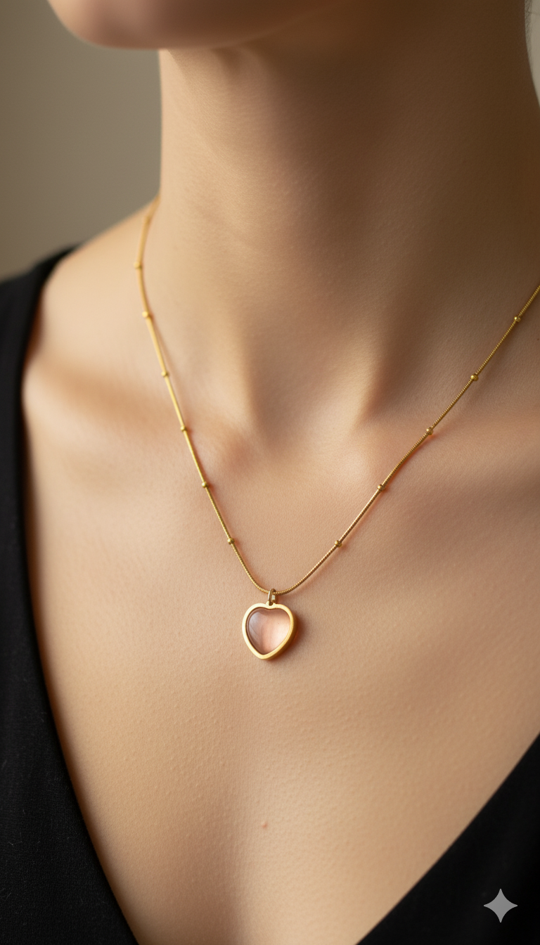 Pink Heart Pendant