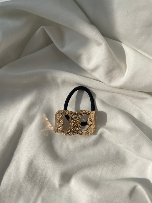 Chunky Metal Statement Hair Tie