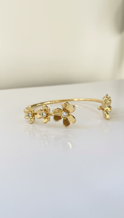 Gold Petal Cuff