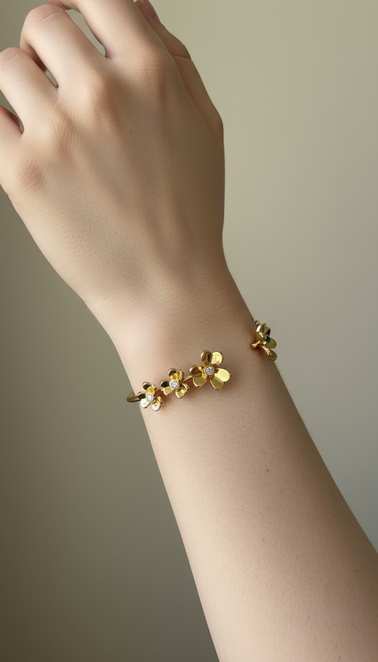 Gold Petal Cuff