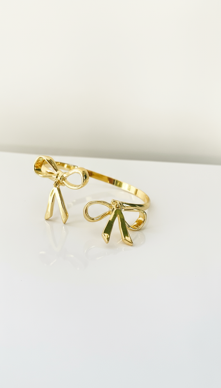 Gold Ribbon Bracelet