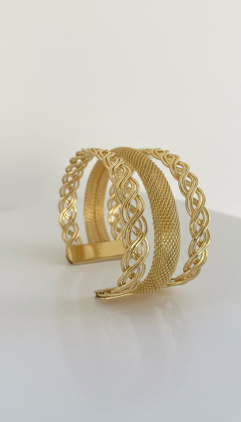 Gold Wire Mess Bracelet