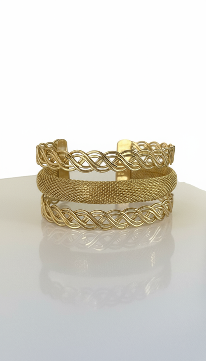 Gold Wire Mess Bracelet