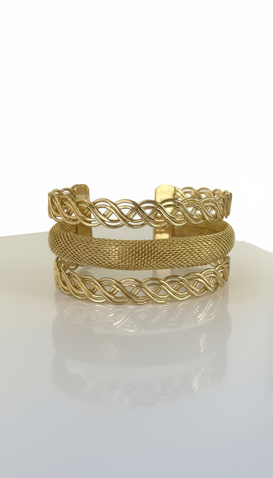 Gold Wire Mess Bracelet